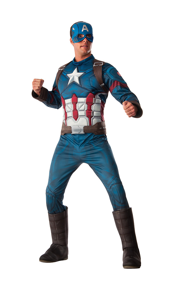 Mens Deluxe Captain America Civil War Halloween Costume EBay Ru810967xxl 323280757926