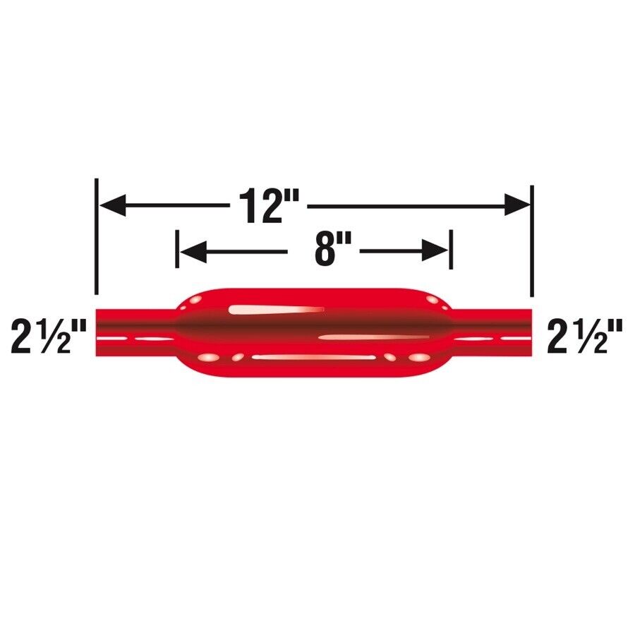 Cherry Bomb Straight Glasspack Muffler with 2.5 In. Inlet
