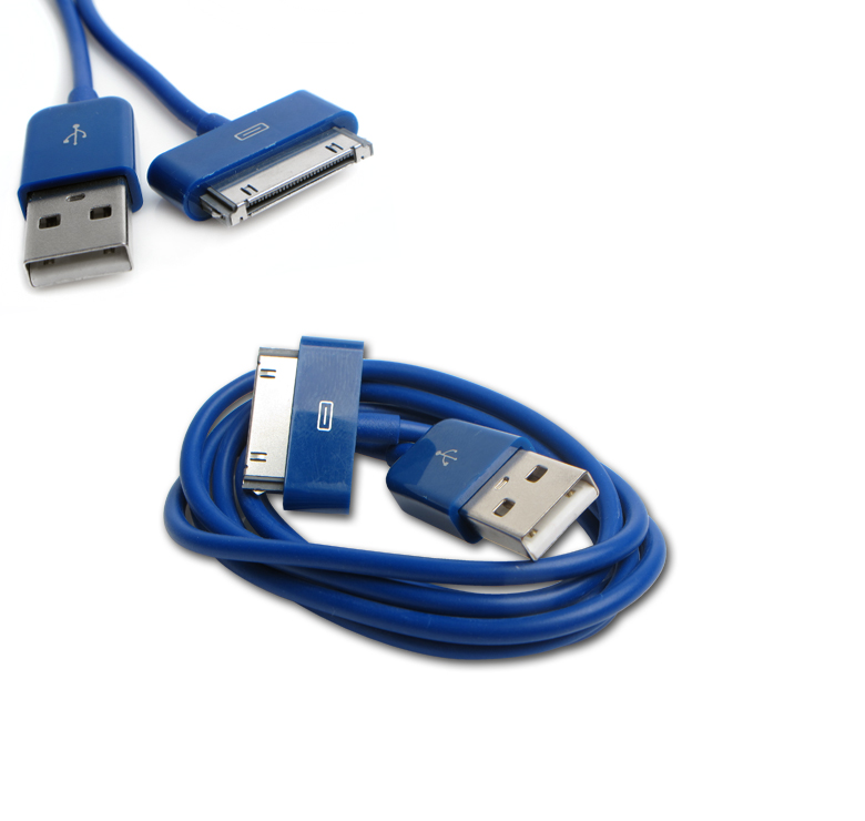 5X 6FT USB 30PIN AQUA BLUE CABLE DATA CHARGER FOR GALAXY TAB 7/" 8.9/" 10.1/"