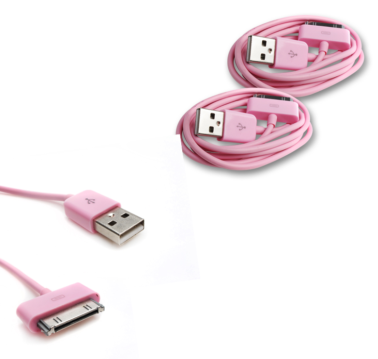 3X 6FT USB SYNC DATA POWER CHARGER CABLE APPLE NEW IPAD IPHONE IPOD TOUCH RED