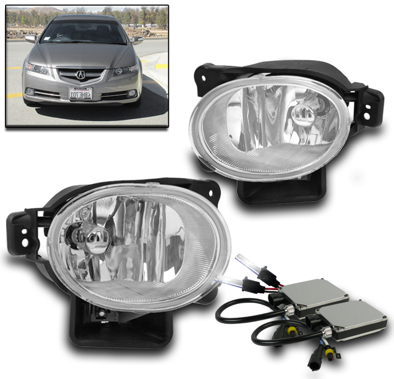 FOR 0708 ACURA TL BASE TYPES BUMPER DRIVING FOG LIGHTS LAMP CHROME W