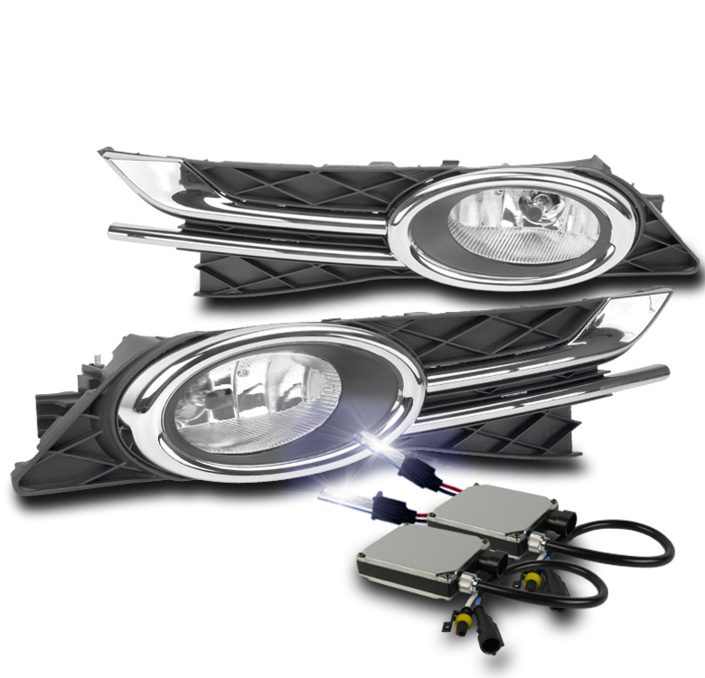 14-16 HONDA ODYSSEY BUMPER DRIVING FOG LIGHTS LAMPS CHROME W/10K XENON