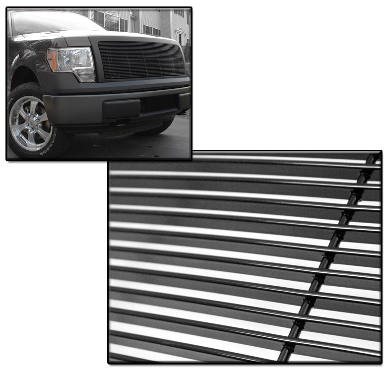 0914 FORD F150 F150 UPPER +BUMPER LOWER BILLET GRILLE