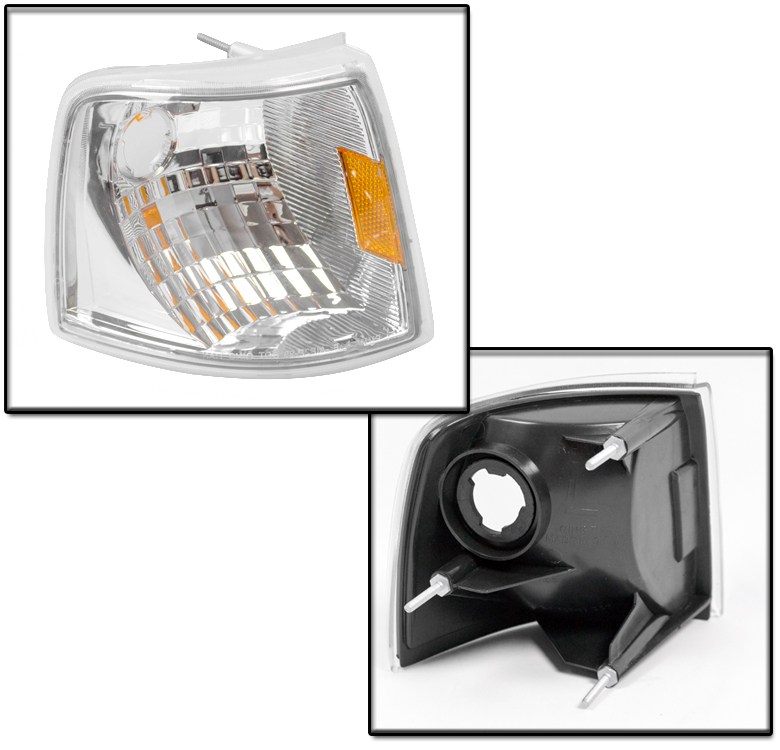 9397 FORD RANGER PICKUP CHROME HEADLIGHTS W/CORNER TURN SIGNAL LAMP+