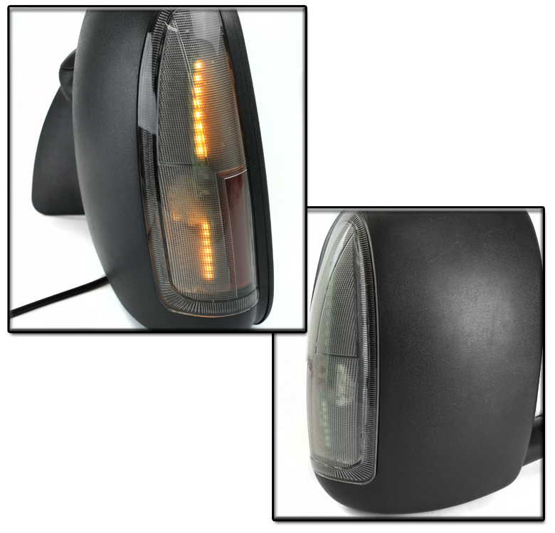 99-07 FORD F250 F350 SUPER DUTY//00-05 EXCURSION TOWING EXTEND MANUAL LED MIRRORS