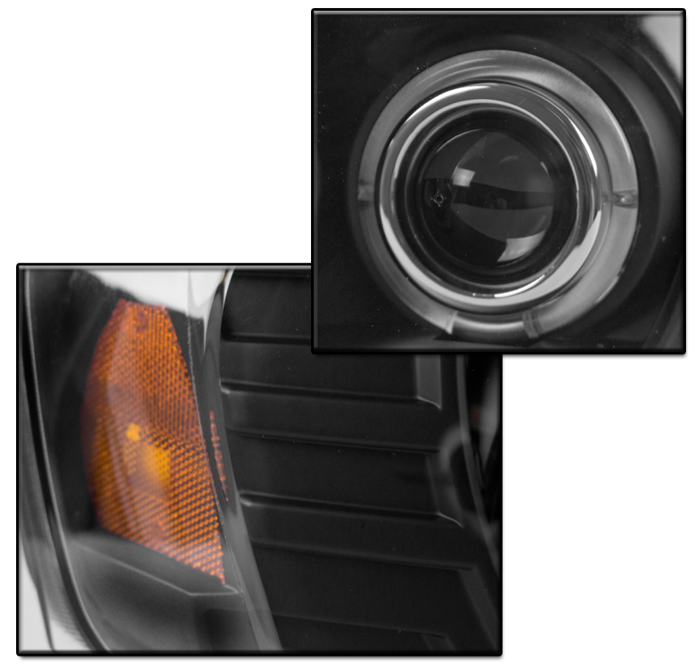 04-08 PONTIAC GRAND PRIX HALO LED PROJECTOR HEADLIGHTS LAMPS BLACK W/50W 8K HID 10 04-08 PONTIAC GRAND PRIX HALO LED PROJECTOR HEADLIGHTS LAMPS BLACK W/50W 8K HID 10
