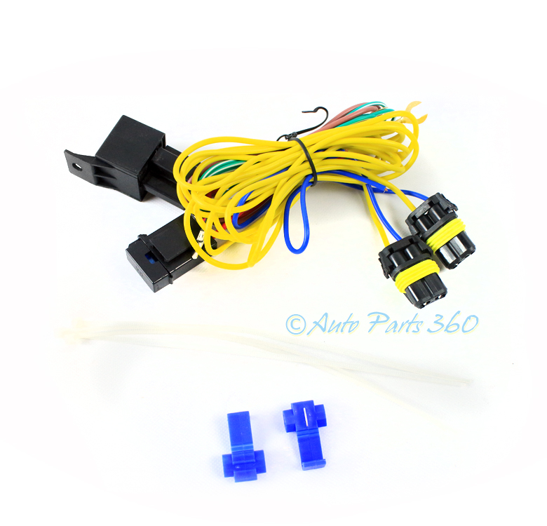 Fog Lights Lamps Wiring Harness Kit W 9006 Connector For