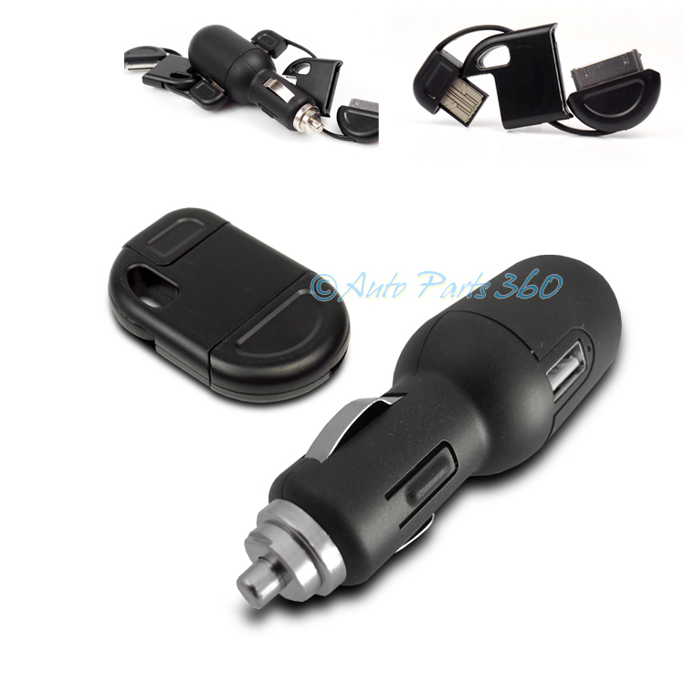 Cellet Premium 30 Pin Home Wall Car Charger Combo for Apple iPhone iPad iPod
