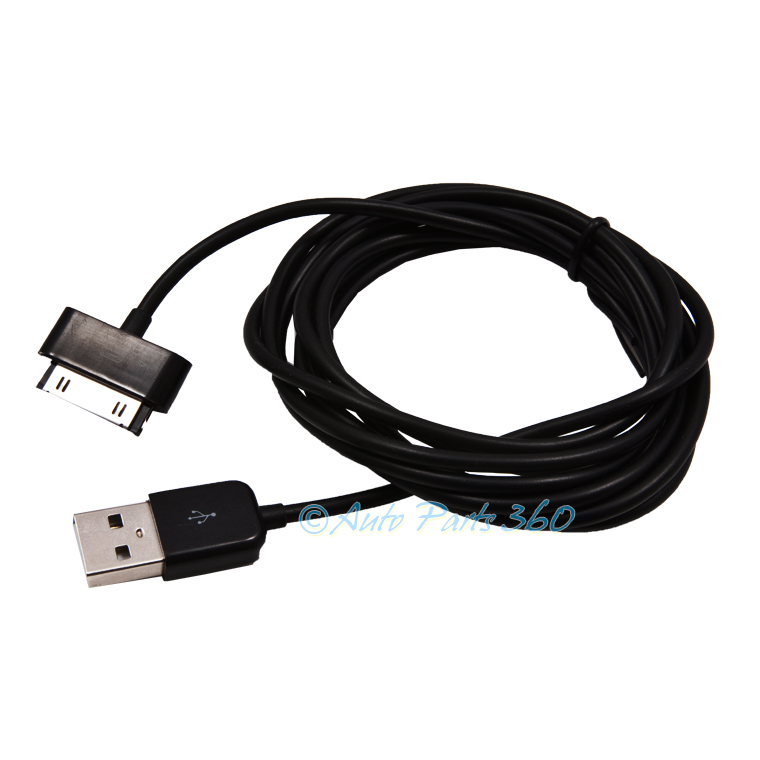 10X 6FT USB 30 PIN BLACK CABLE DATA SYNC CHARGER SAMSUNG GALAXY TAB TABLET 10.1