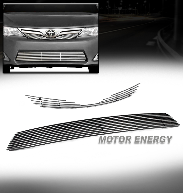FOR 1214 TOYOTA CAMRY UPPER + BUMPER LOWER BILLET GRILLE