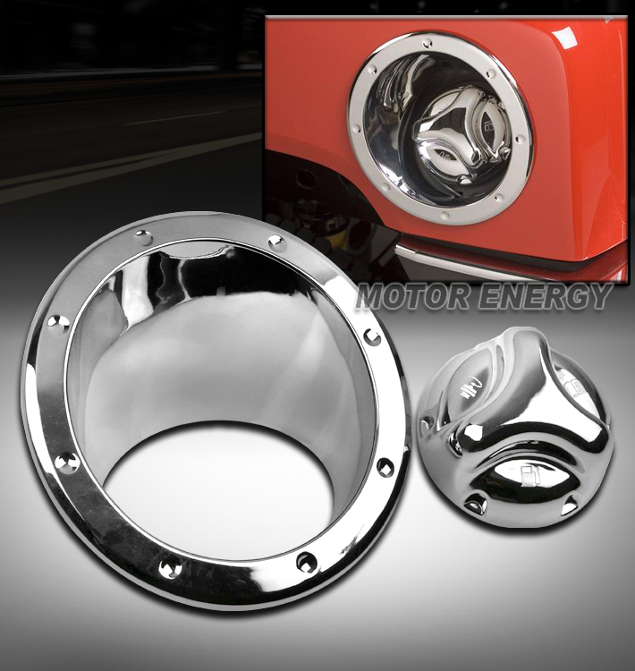 0610 HUMMER H3 GAS TANK COVERS FUEL DOOR BEZEL CAP MOULDING TRIM