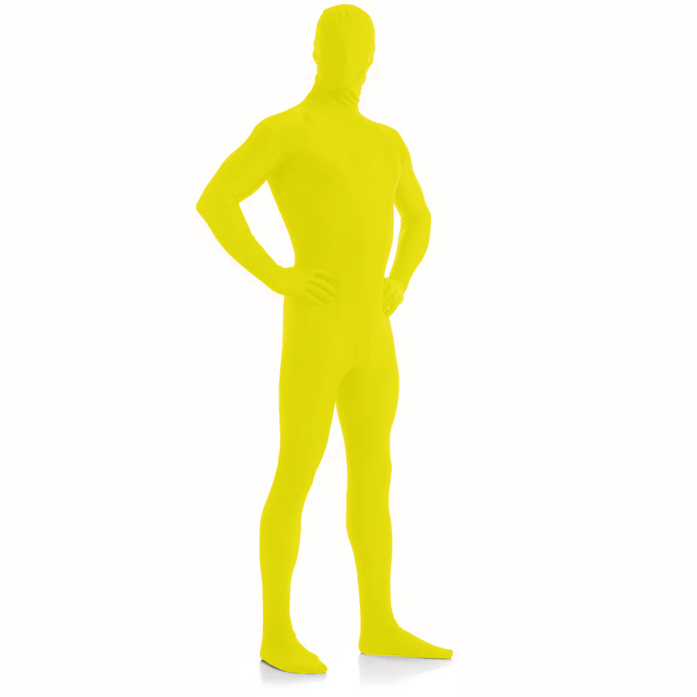 AltSkin ZENTAI SUIT FULL BODY COSTUME YELLOW ZIPPERED STRETCH SUIT (9 Sizes!) eBay