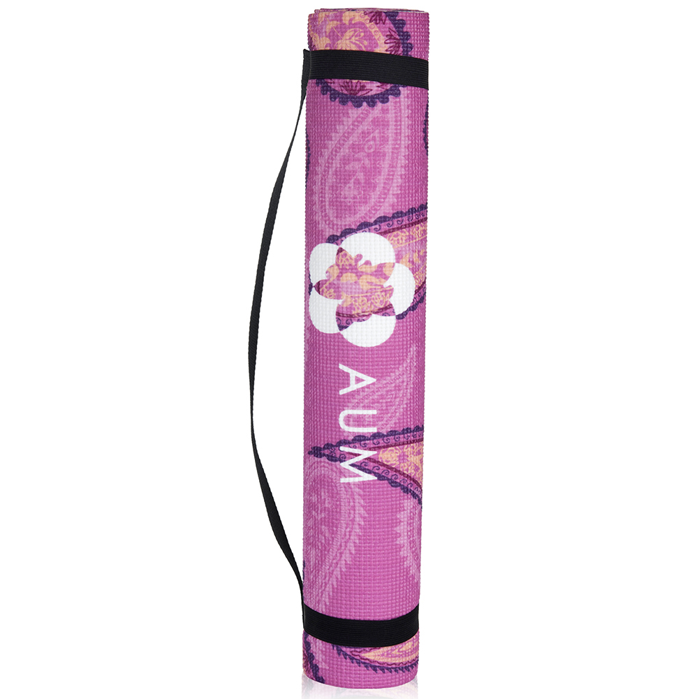 NEW! AUM 68" x 24" ULTRA SOFT TEXTURE YOGA EXERCISE MAT - NON-SLIP W/CARRY STRAP - Picture 11 of 35