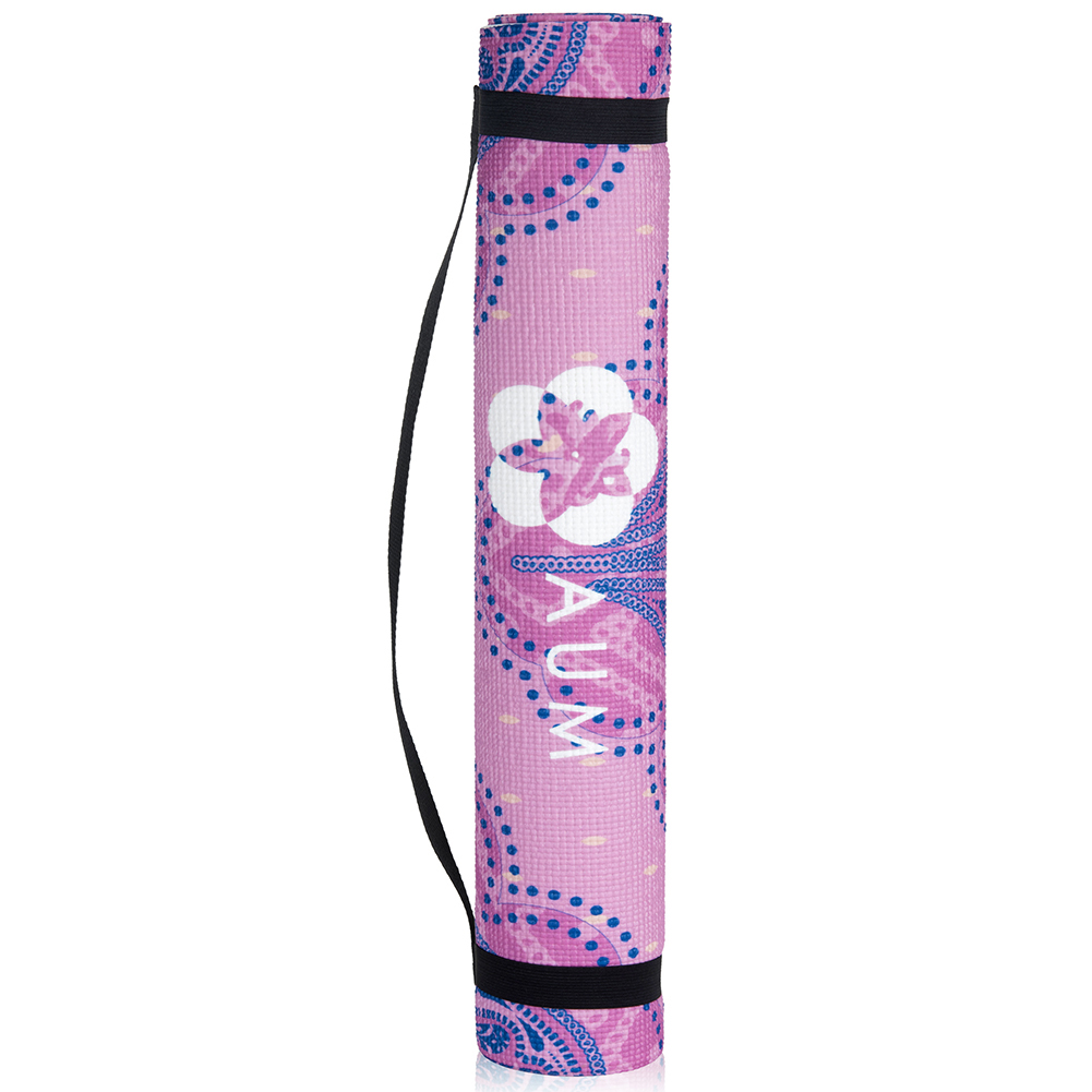 NEW! AUM 68" x 24" ULTRA SOFT TEXTURE YOGA EXERCISE MAT - NON-SLIP W/CARRY STRAP - Picture 28 of 35