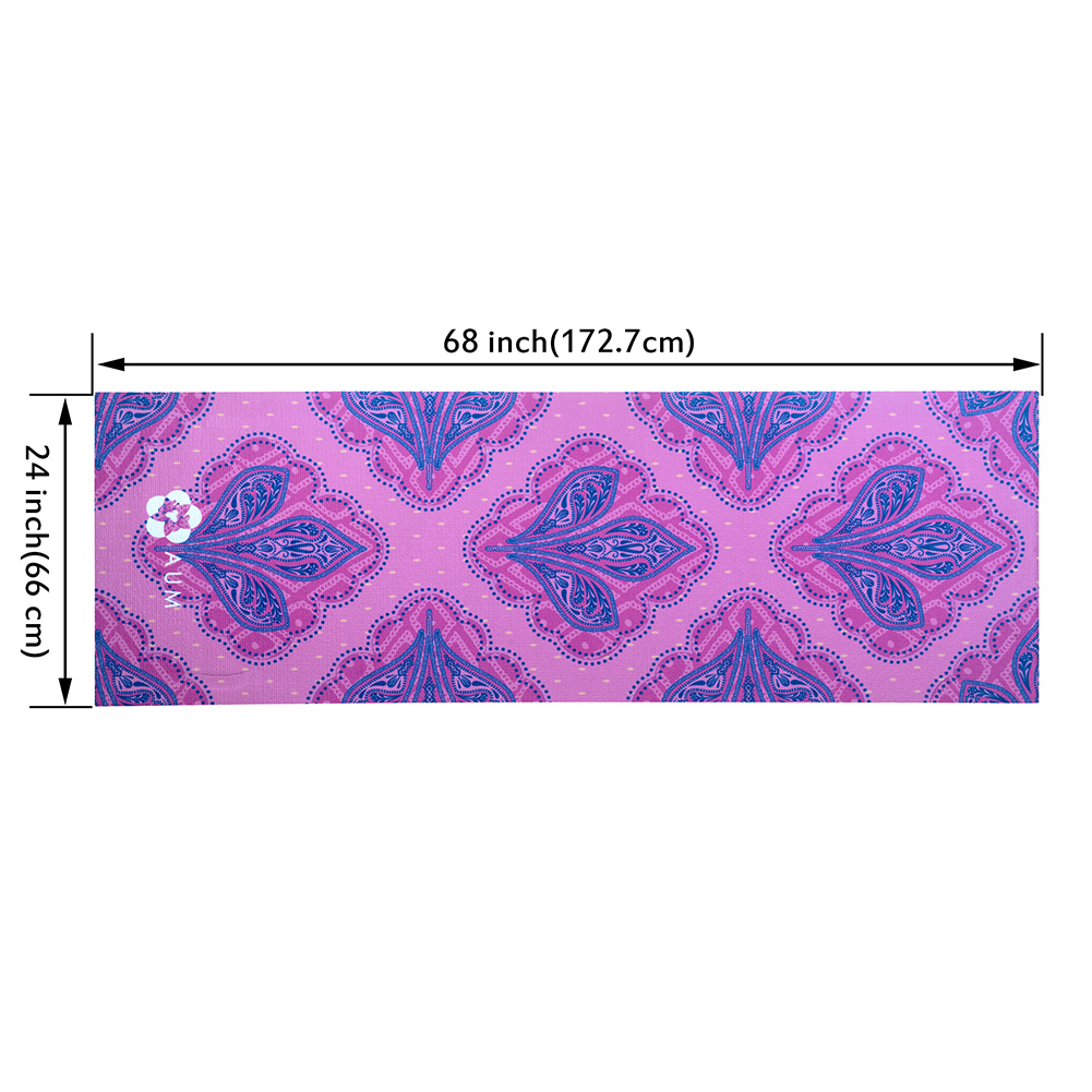 NEW! AUM 68" x 24" ULTRA SOFT TEXTURE YOGA EXERCISE MAT - NON-SLIP W/CARRY STRAP - Picture 32 of 35