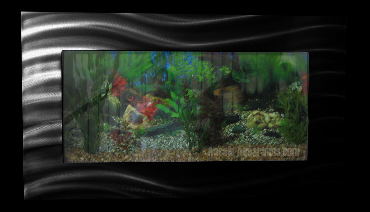 NEW! AUSSIE AQUARIUM STANDARD WALL MOUNTED FISH TANK BRUSHED