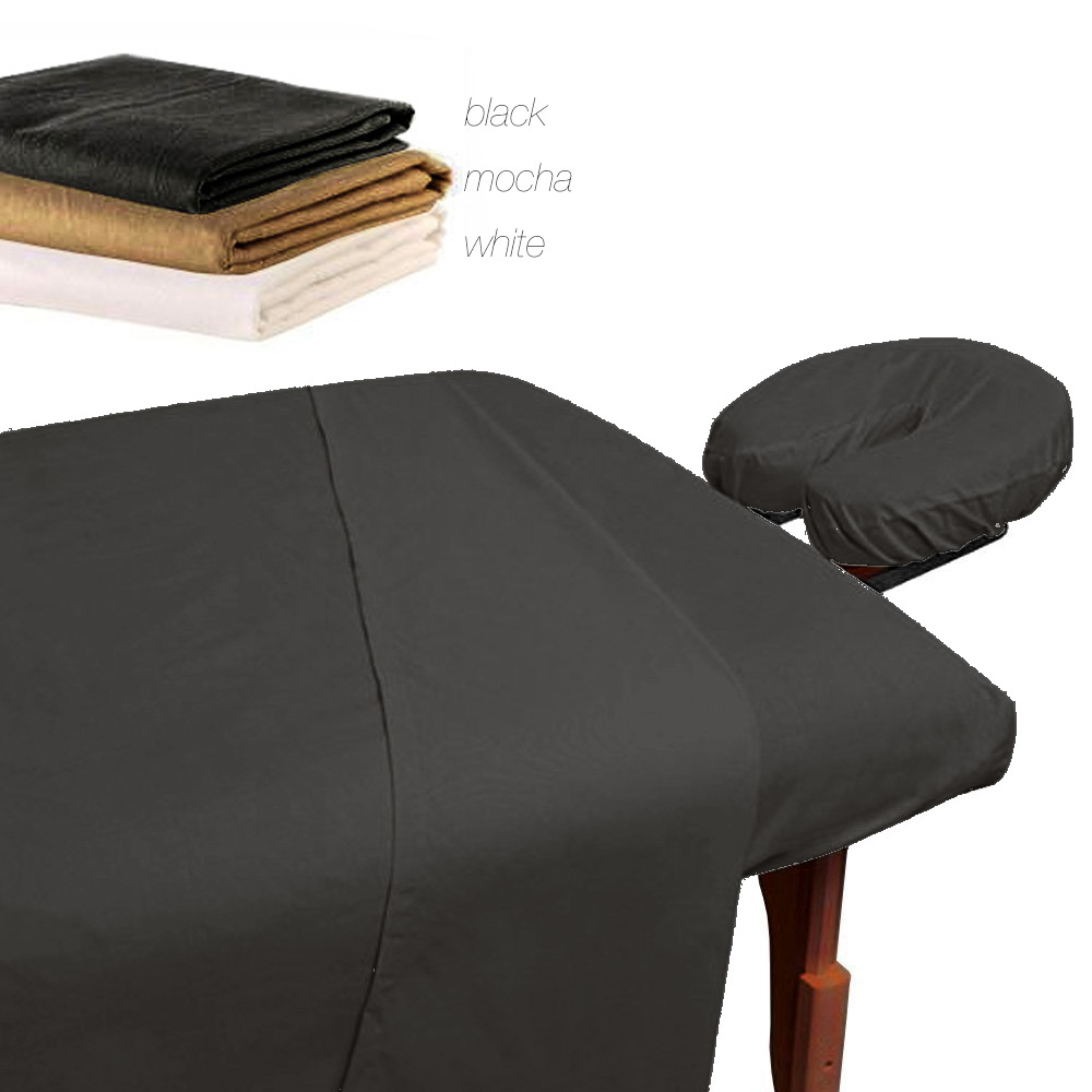 MASSAGE TABLE 100 MICROFIBER FITTED SHEET SET 3pc SHEETS SET 3