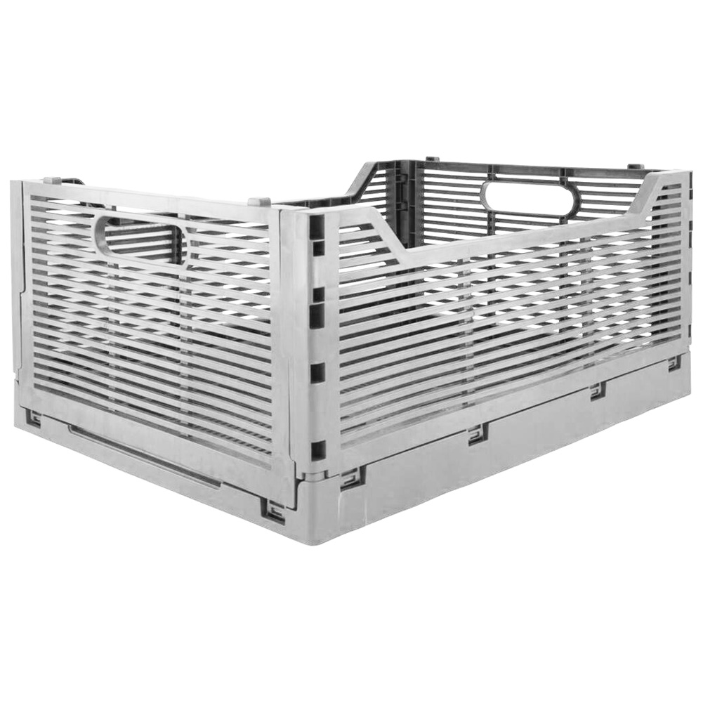 NEW! Stackable Folding Desk/Beauty/Closet Storage Crate - Folds Flat-Space Saver - Imagen 24 de 47