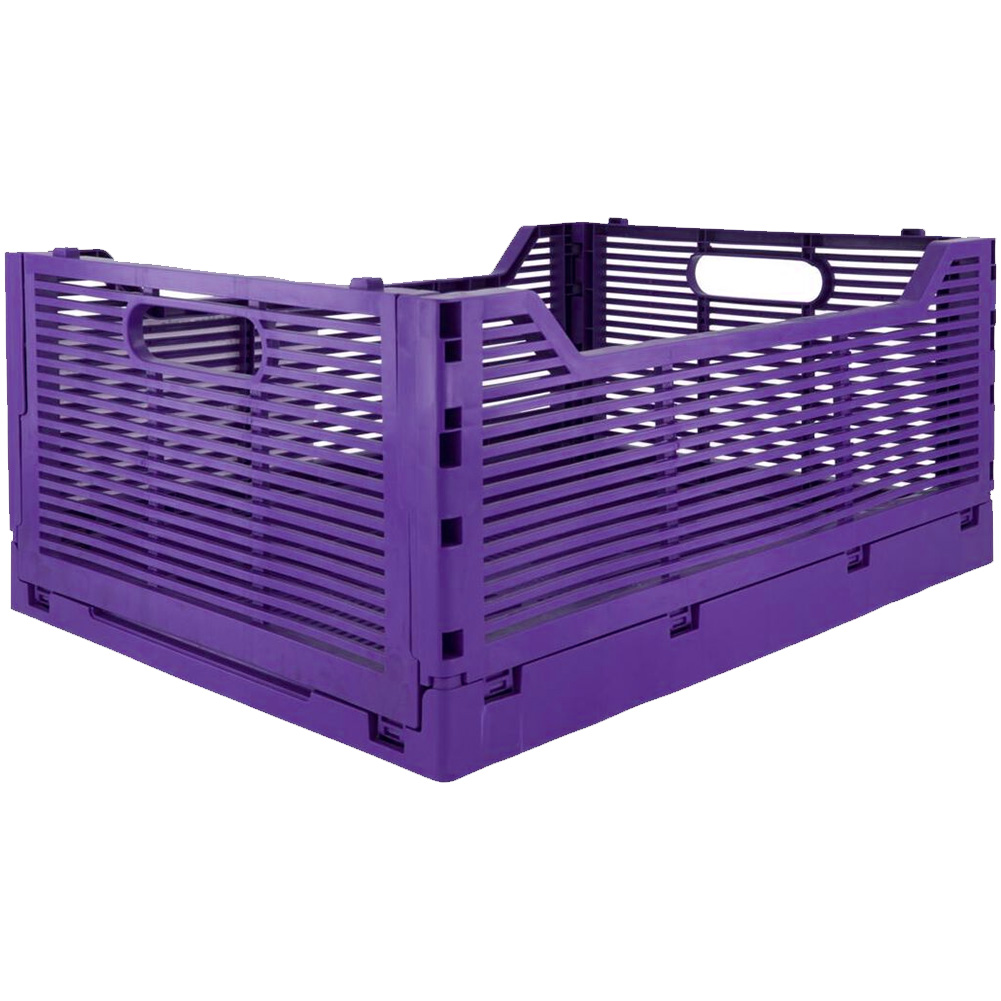 NEW! Stackable Folding Desk/Beauty/Closet Storage Crate - Folds Flat-Space Saver - Imagen 32 de 47