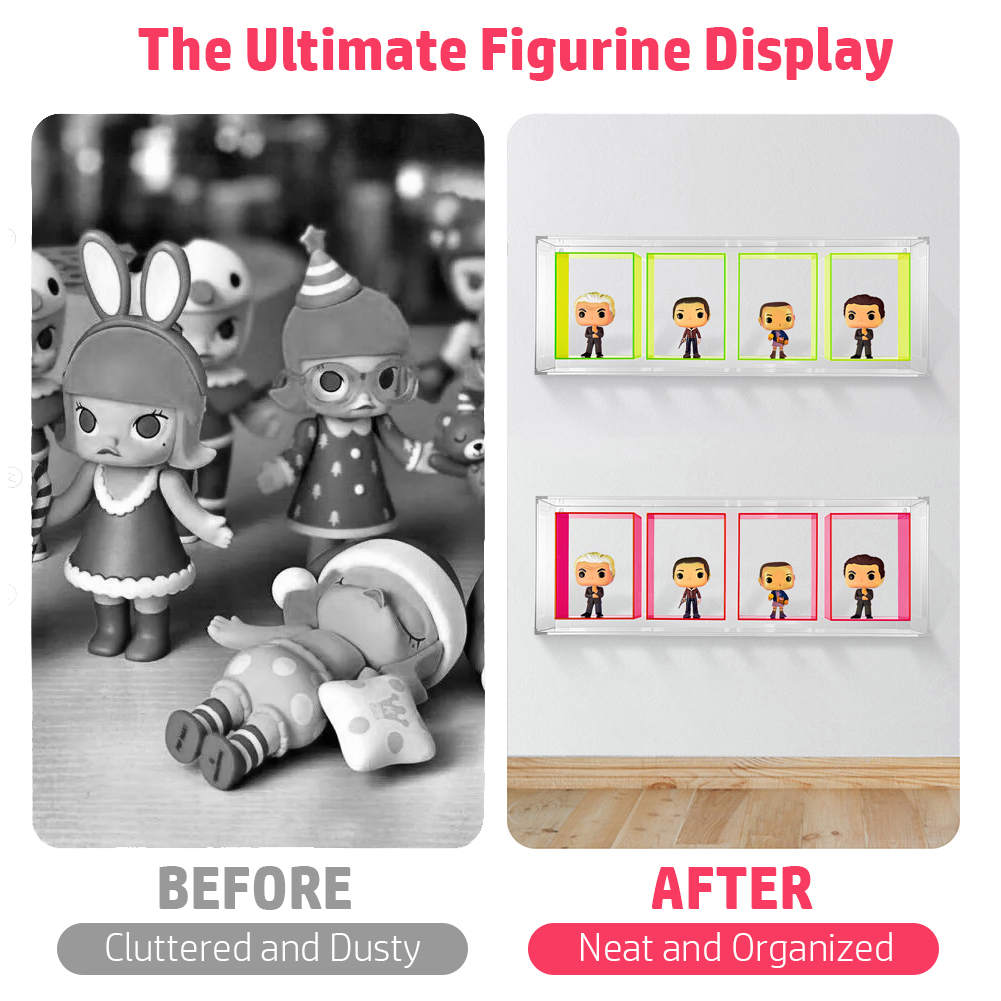 NEW! OnDisplay Wall/Table Mount Acrylic Display for Funko Pop/Dolls/Figurines