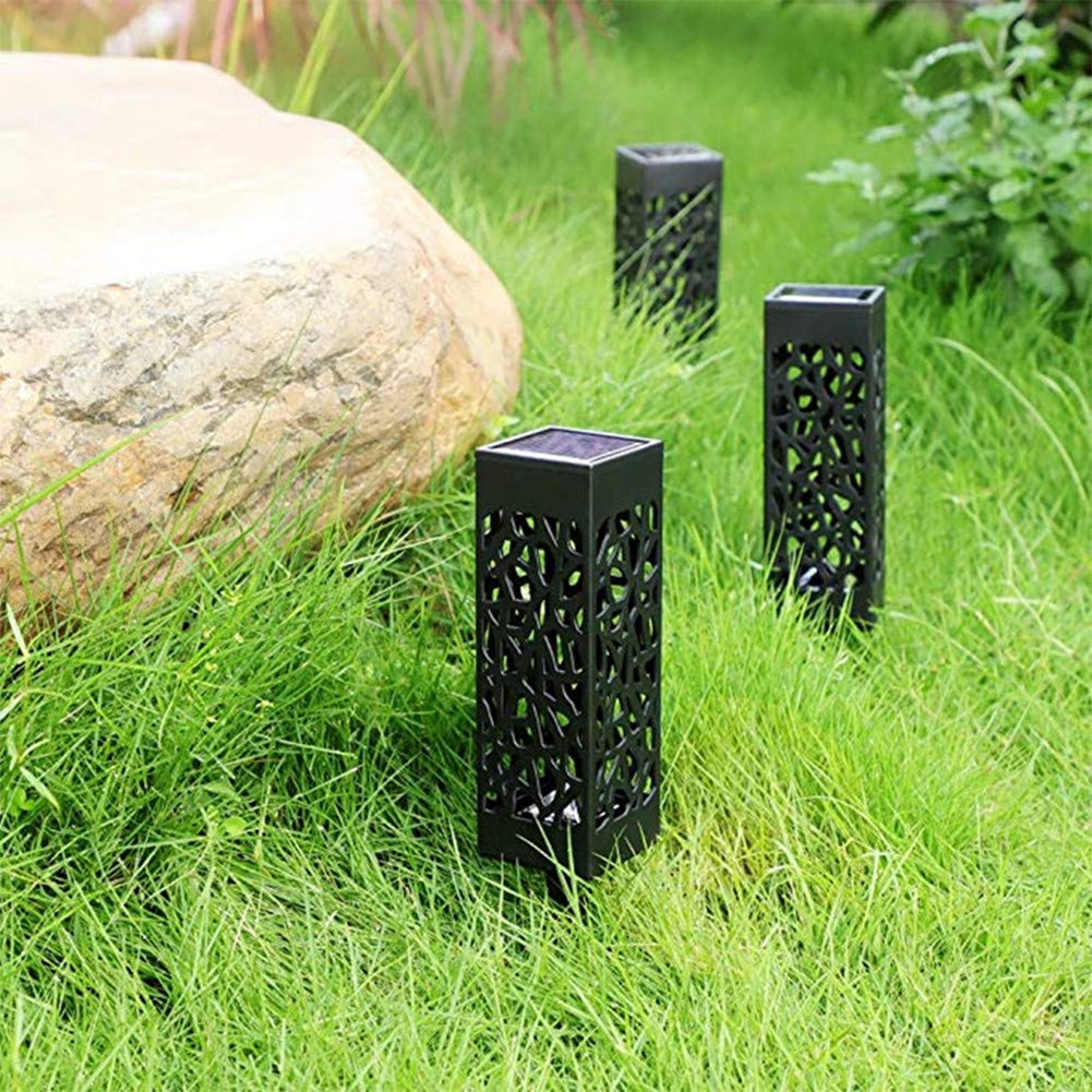 NEW! SOLAR POWERED MODERN PATHWAY LED LIGHTS SET OF 6 LAWN/WALKWAY