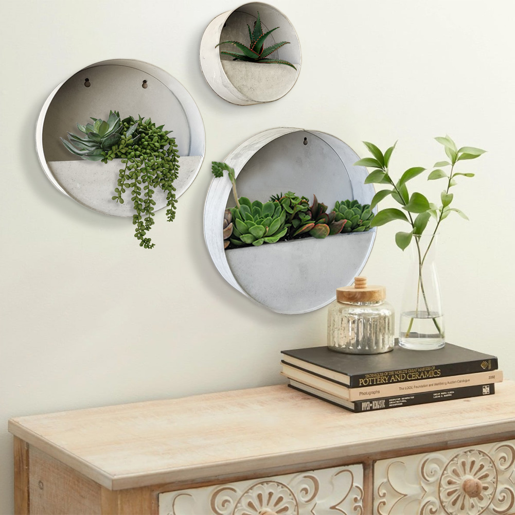 NEW! Modern Home Living Wall Zinc Succulent Planter - Wall Mounted Garden Art - Picture 14 of 24