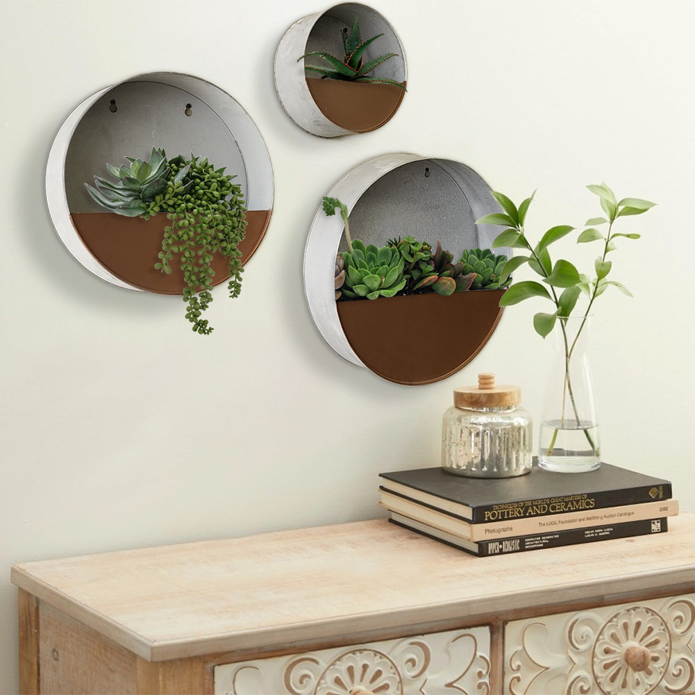 NEW! Modern Home Living Wall Zinc Succulent Planter - Wall Mounted Garden Art - Picture 22 of 24