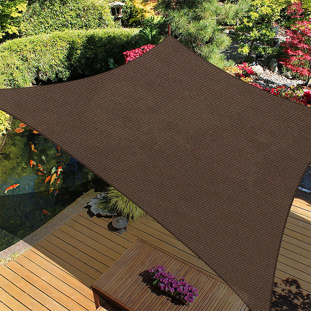 NUOVO! OMBRA VELA DA SOLE - COPERTURA TETTOIA QUADRATA - TENDA PATIO ESTERNO - LATI 16,5' - Foto 11 di 21