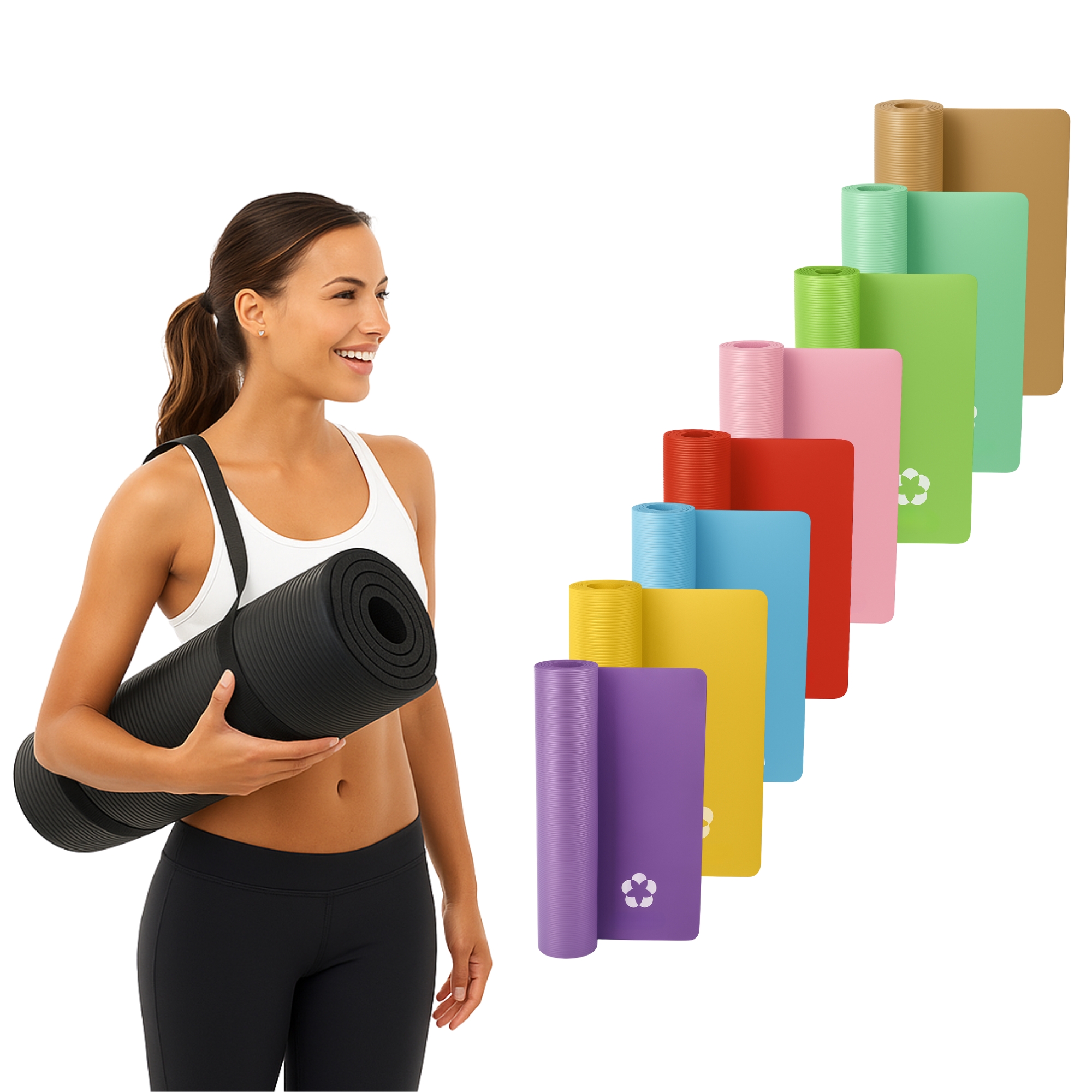 VANDUE AUM 72" x 24" x 0.4" THICK ULTRA SOFT YOGA EXERCISE MAT - HD CELL FOAM - Picture 11 of 72