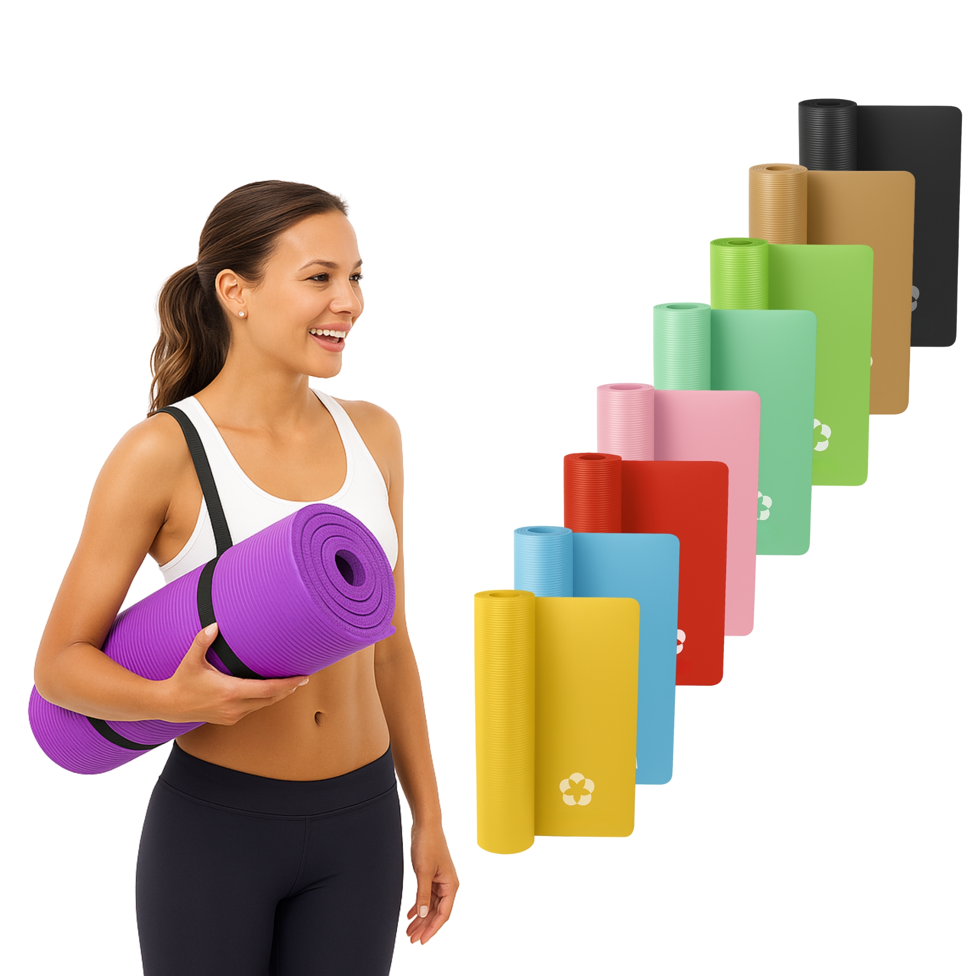 VANDUE AUM 72" x 24" x 0.4" THICK ULTRA SOFT YOGA EXERCISE MAT - HD CELL FOAM - Picture 55 of 72