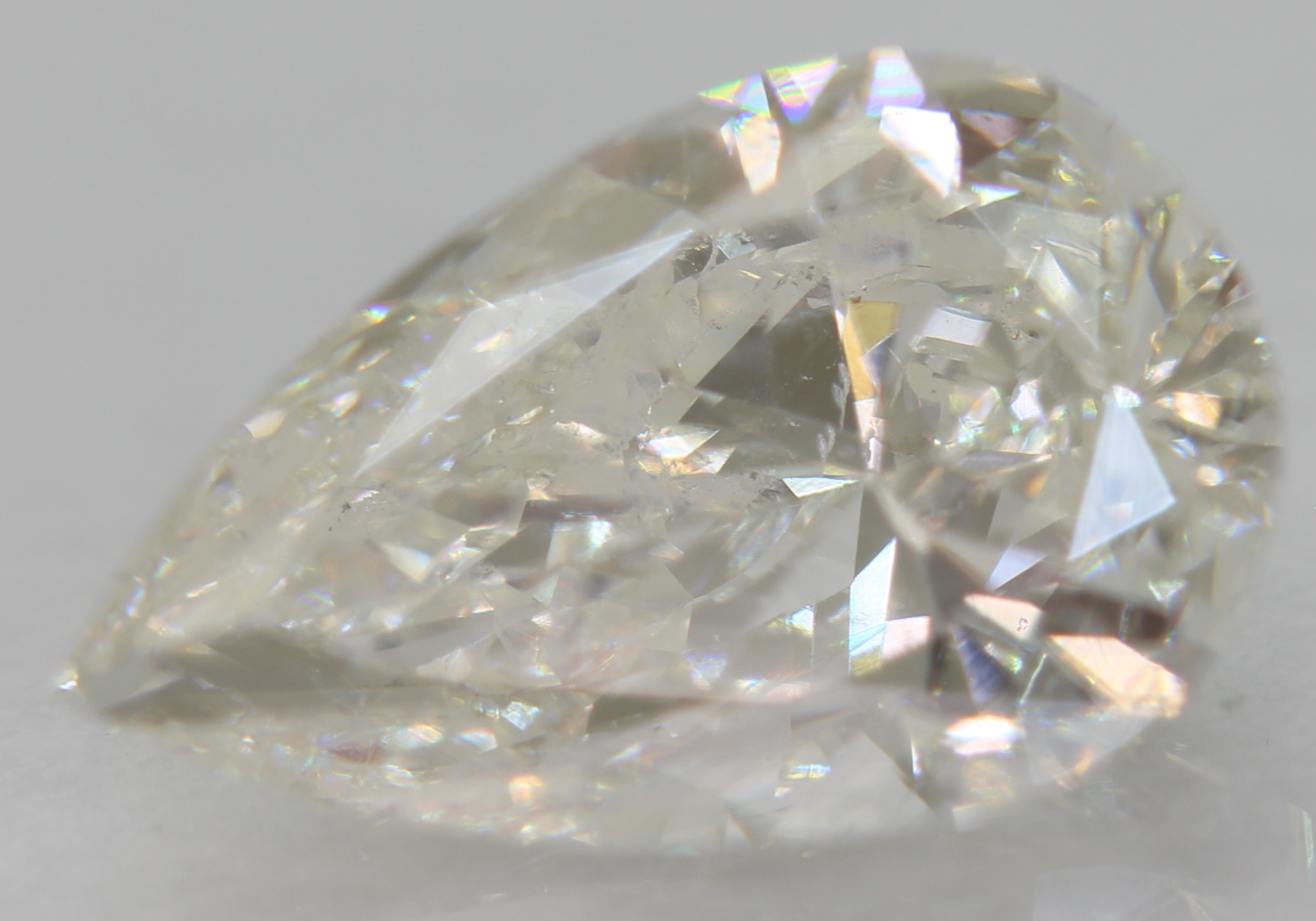 Certified 1.39 Carat G VVS2 Pear Shape Natural Enhanced Loose Diamond 9.66x5.98m