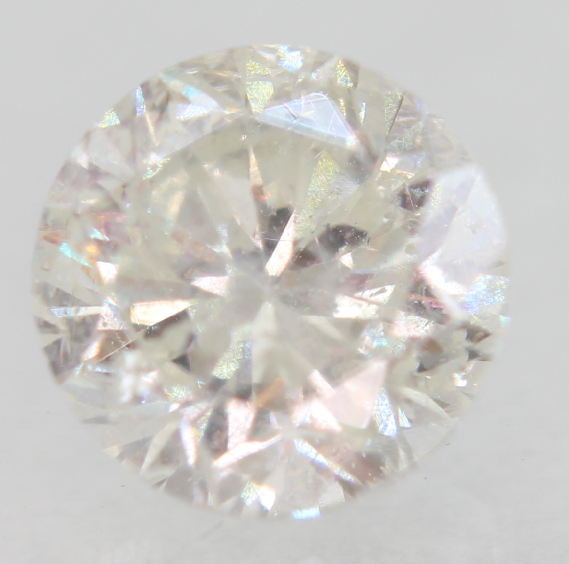 0.53 Carat F SI3 Round Brilliant Natural Enhanced MINED Diamond 4.88mm W VIDEO