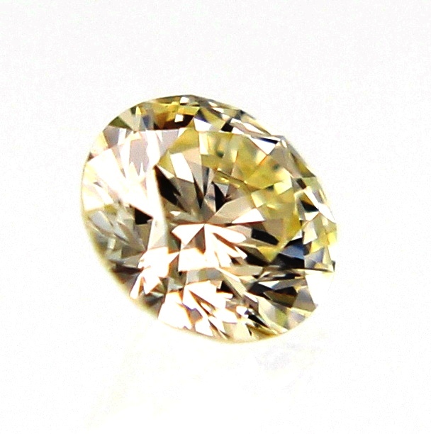 0.06 Carat Fancy Intense Yellow SI1 Round Brilliant Natural Loose Diamond 2.46mm
