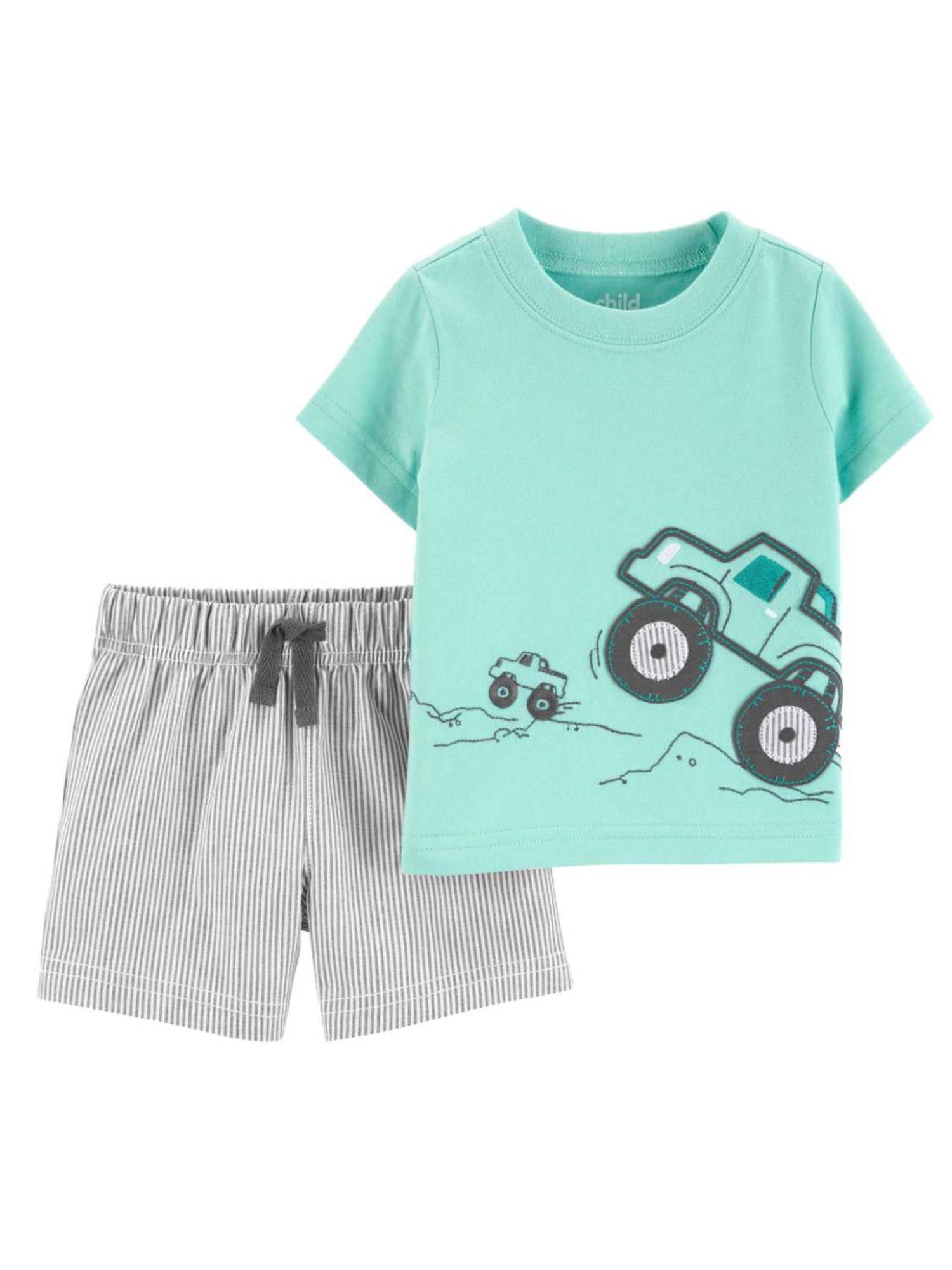 Mayoral - Boys Blue Monster Truck T-Shirt & Short Set main image 0