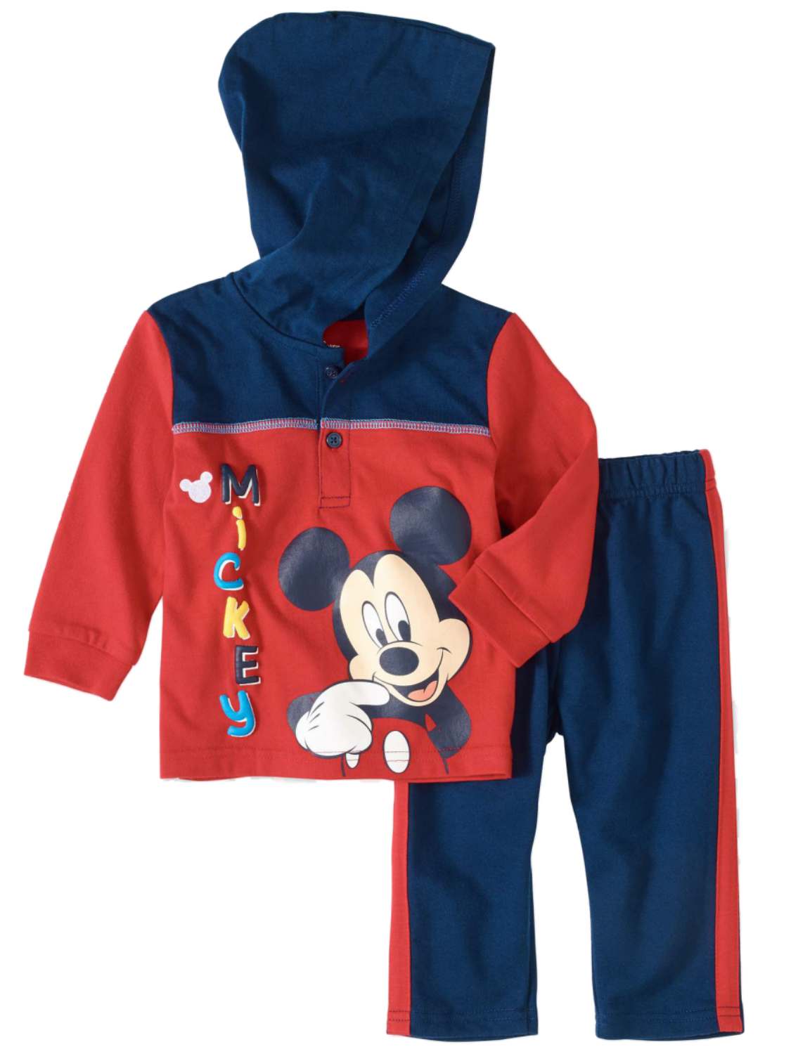 Disney Newborn Infant Boys or Girls Mickey Mouse 2PC Hoodie Pants Set