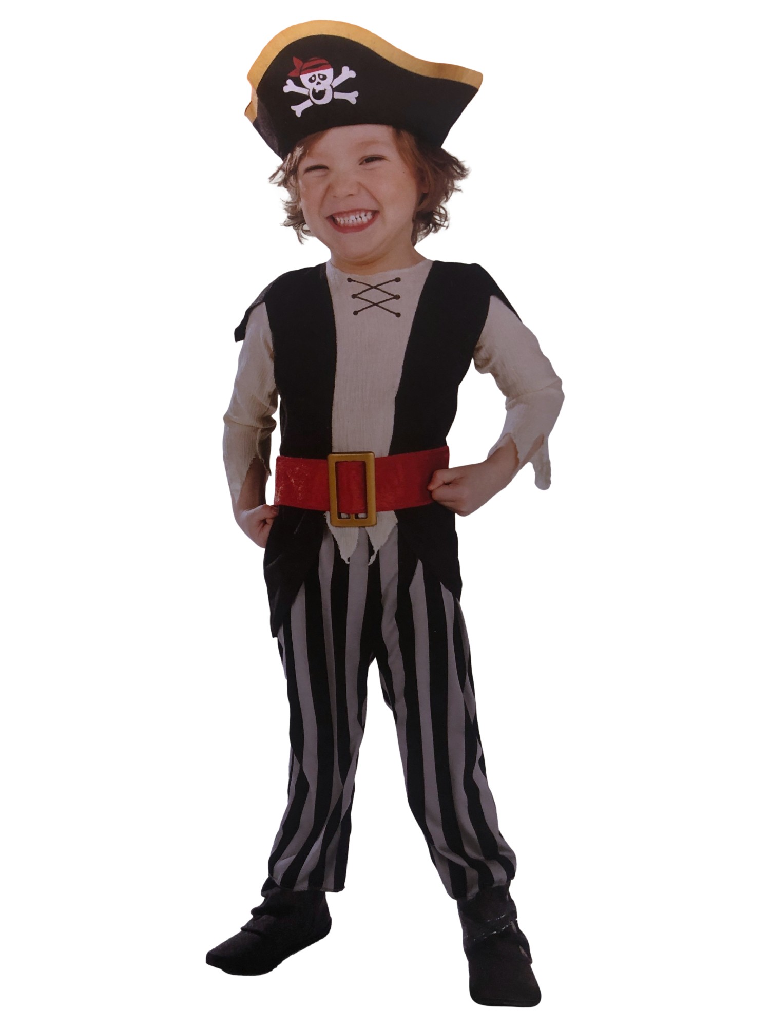 Toddler Boys Captain Kidd Pirate Outfit Halloween Costume 12-24 Months - Picture 1 of 1