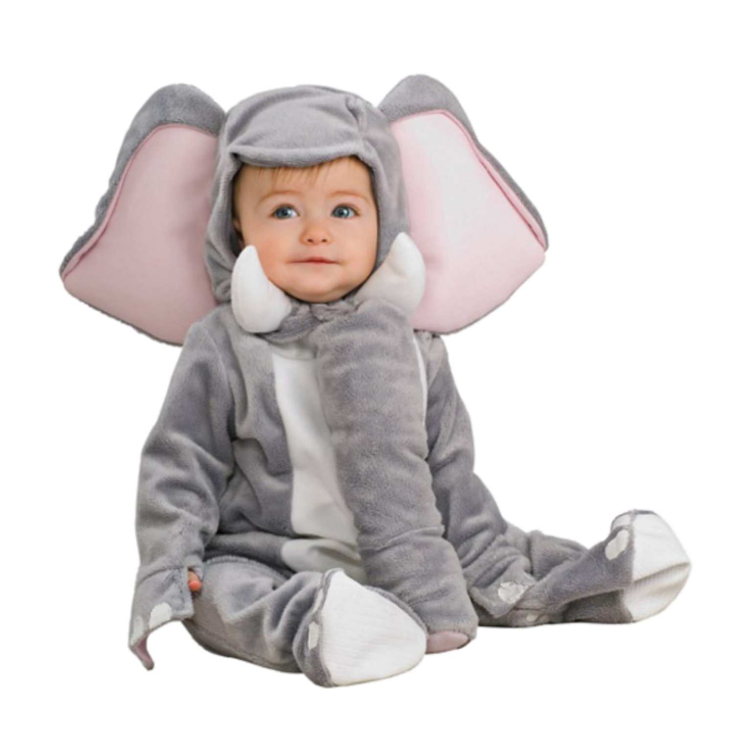 Rubies Infant Boys & Girls Plush Gray Elephant Costume Noah's Ark - Picture 2 of 3