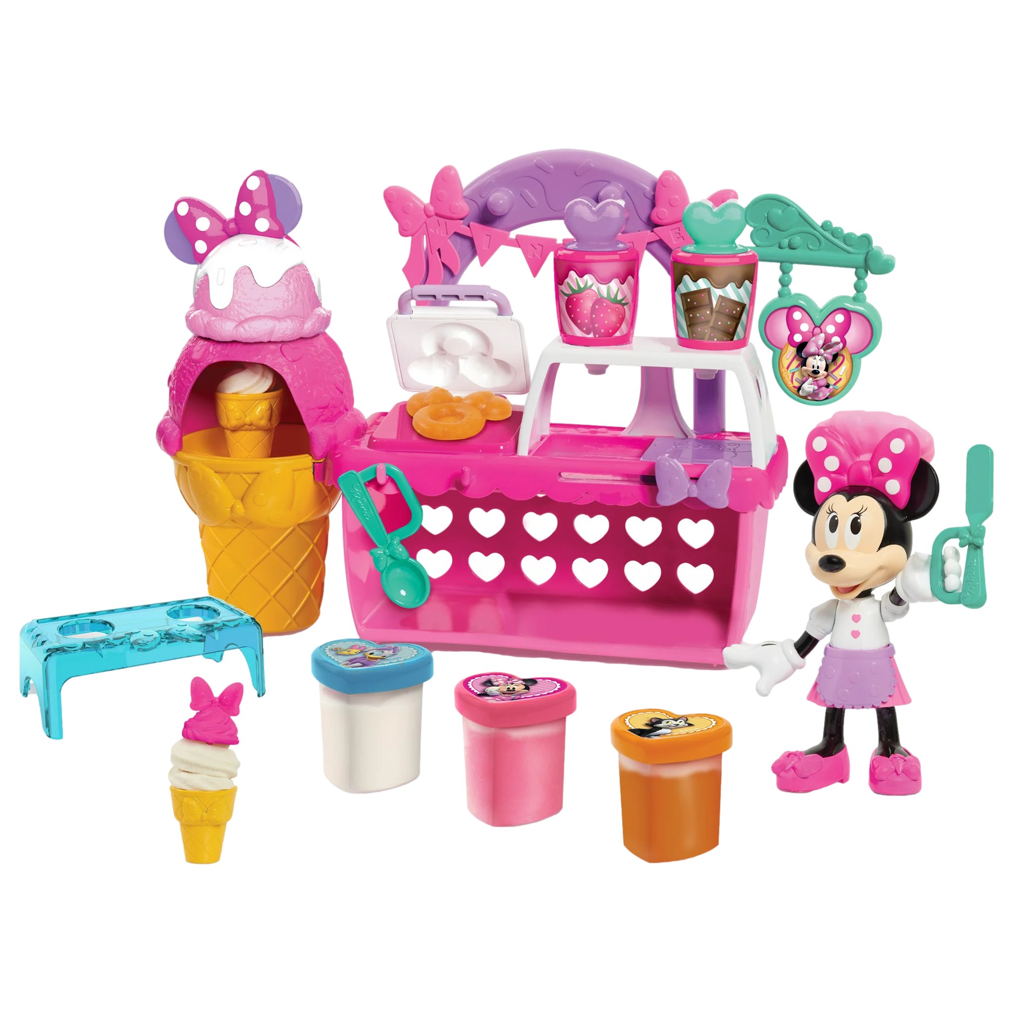 Disney Junior Minnie Mouse Sweets & Treats Shop, 16 Piece Pretend Food