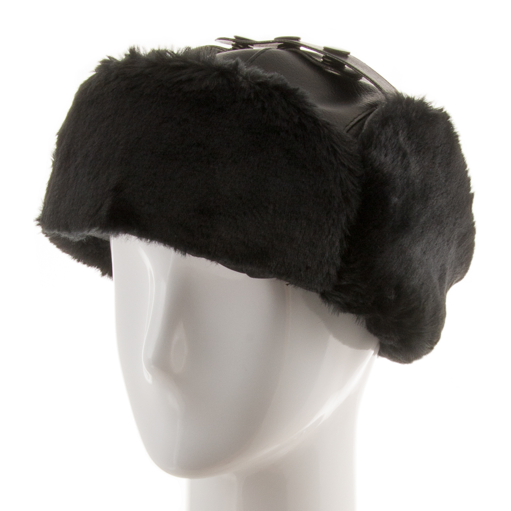 Street Trooper Ushanka Aviator Pilot Faux Leather Ski Cap Trapper Hat