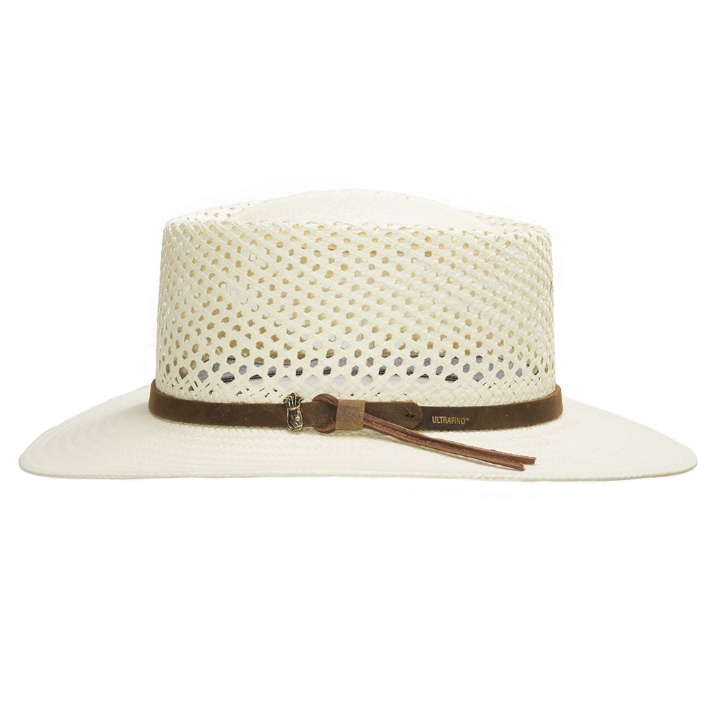 Ultrafino Monte Carlo Golf Airway Vented Gambler Straw Hat - Picture 6 of 12
