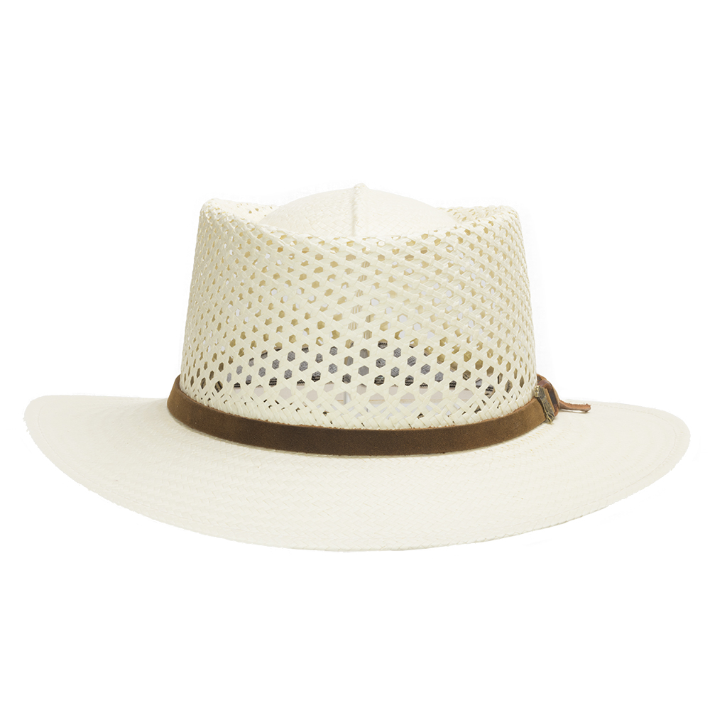 Ultrafino Monte Carlo Golf Airway Vented Gambler Straw Hat - Picture 7 of 12