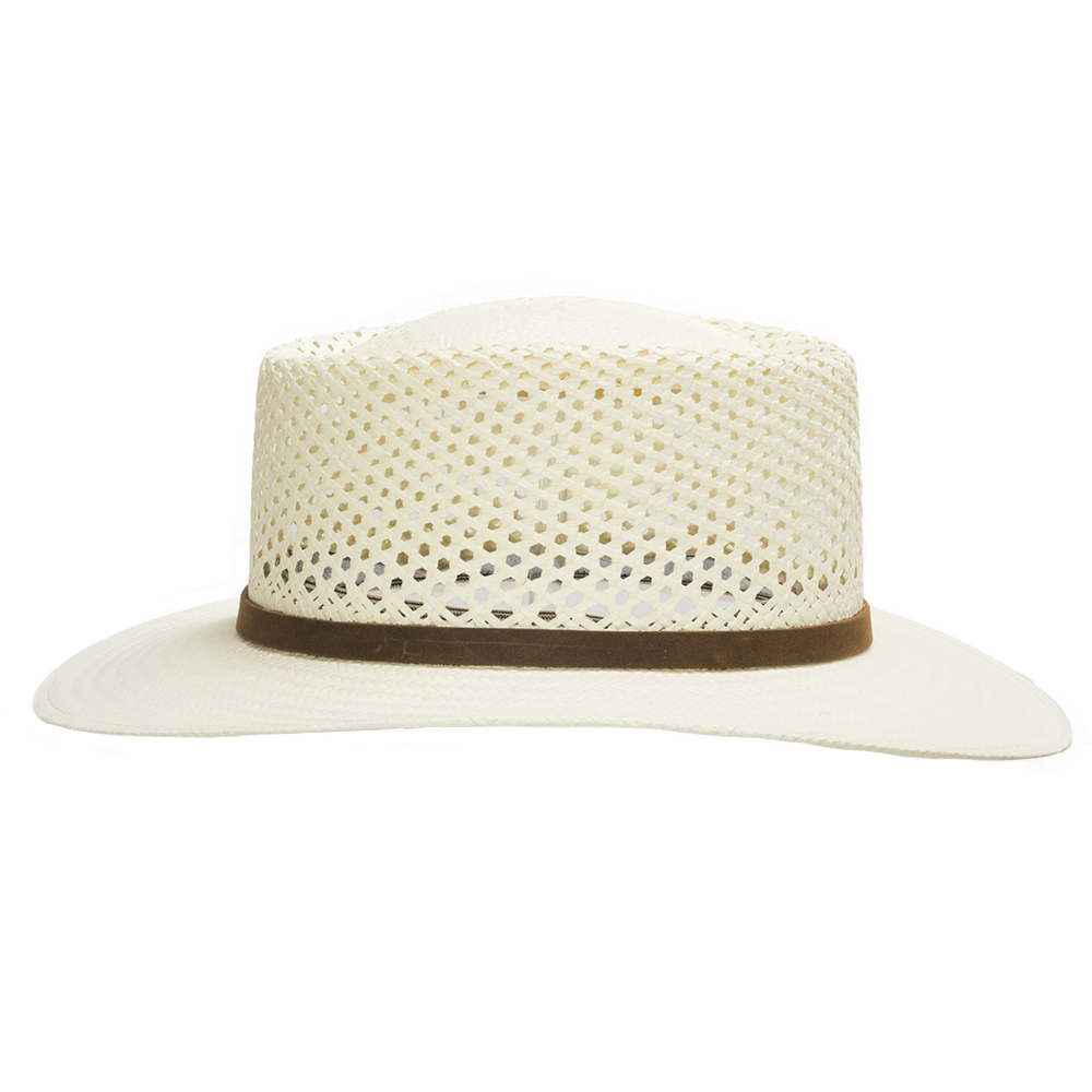 Ultrafino Monte Carlo Golf Airway Vented Gambler Straw Hat - Picture 8 of 12
