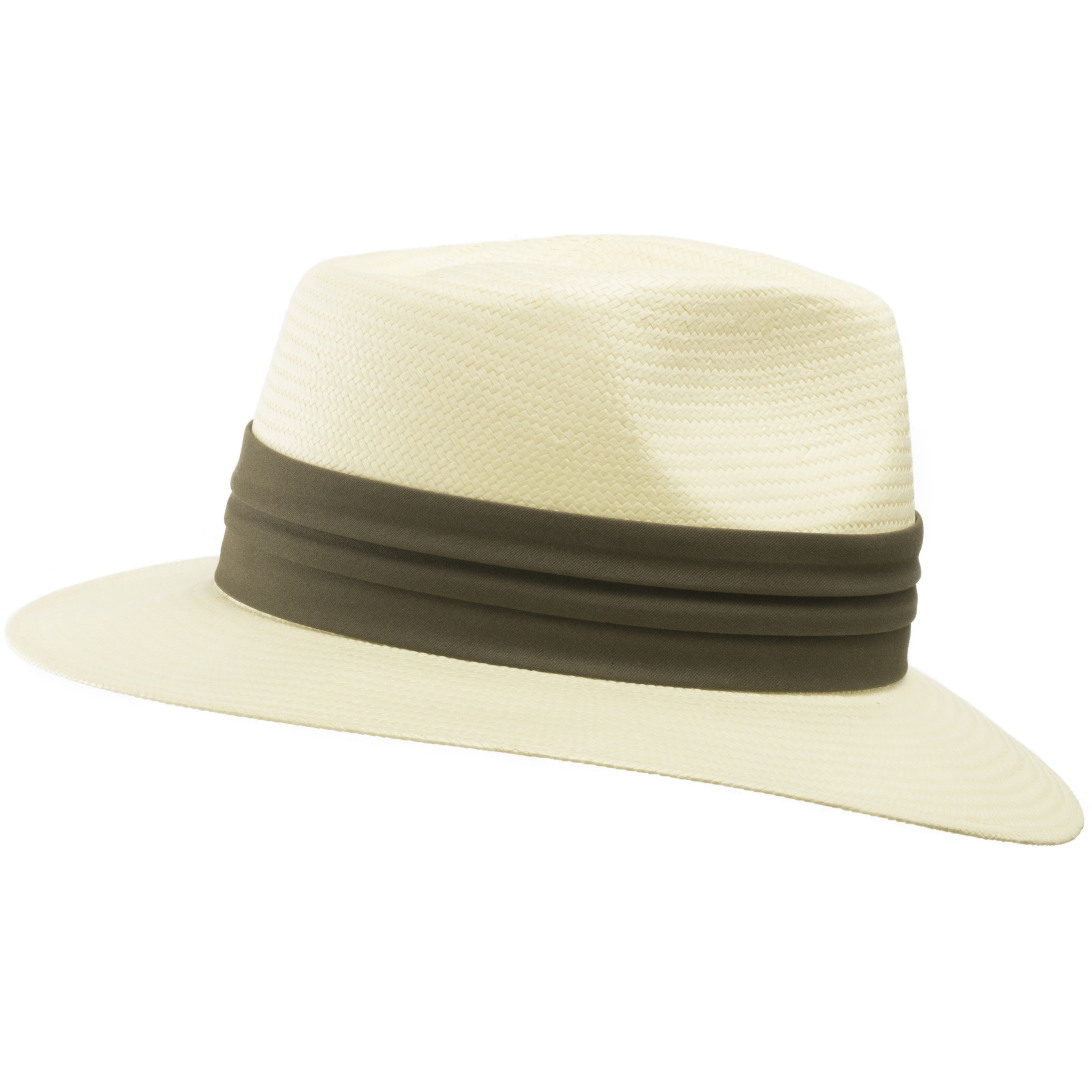 Ultrafino Fedora GULLPORT Classic Straw Panama Hat Exotic Feather - Picture 8 of 8