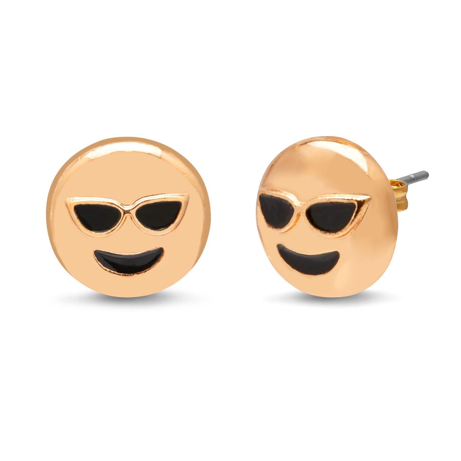 Emoji Stud Earrings 18K Yellow Gold Plated 5 Pack eBay