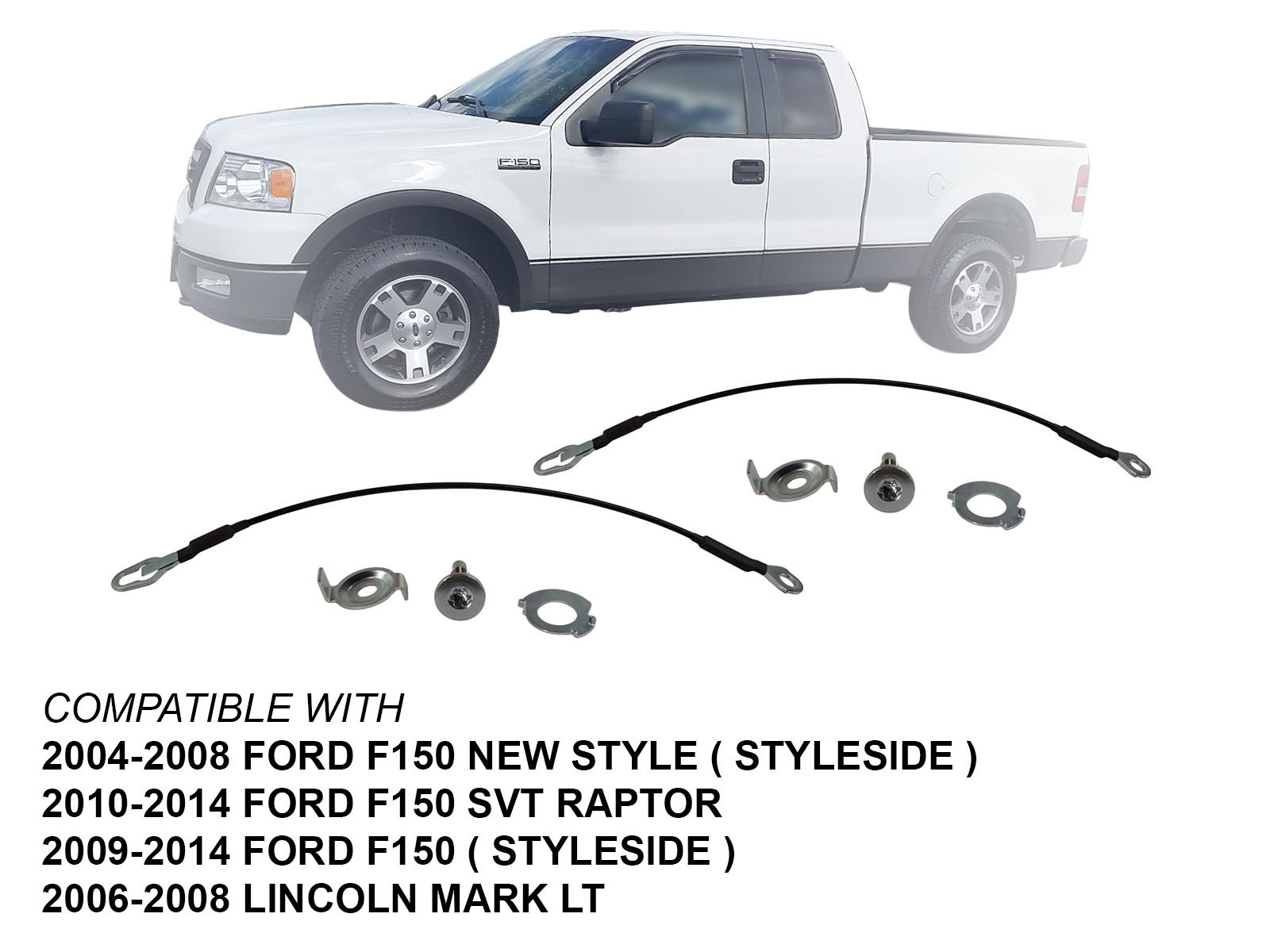 BUMPERS THAT DELIVER - Passenger Side Right RH Tailgate Support Cable...
