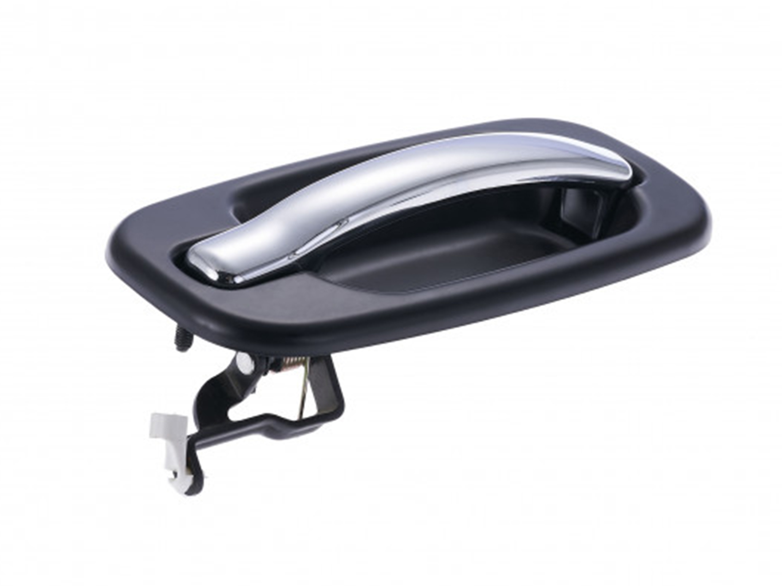 New Front Passenger Side Outer Door Handle For 00-06 Cadillac Escalade (Black, Chrome Finish)