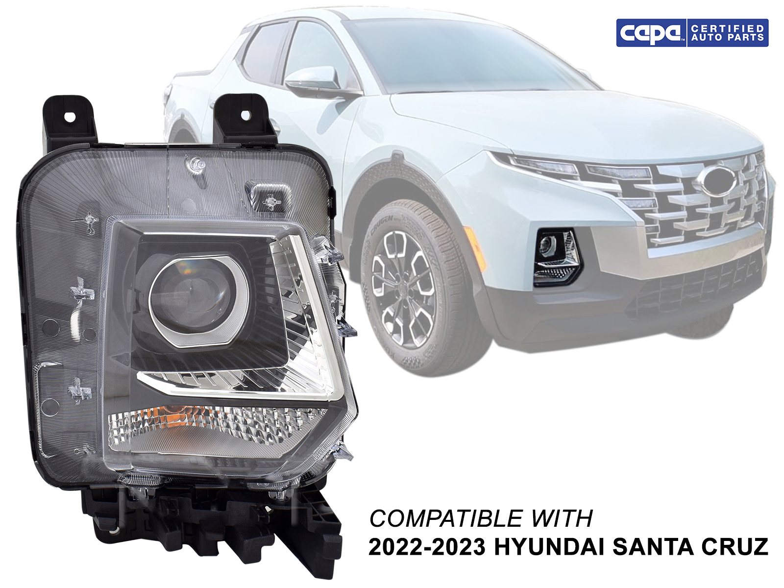 For Headlamp 2022 2023 Hyundai Santa Cruz Pickup Passenger Right