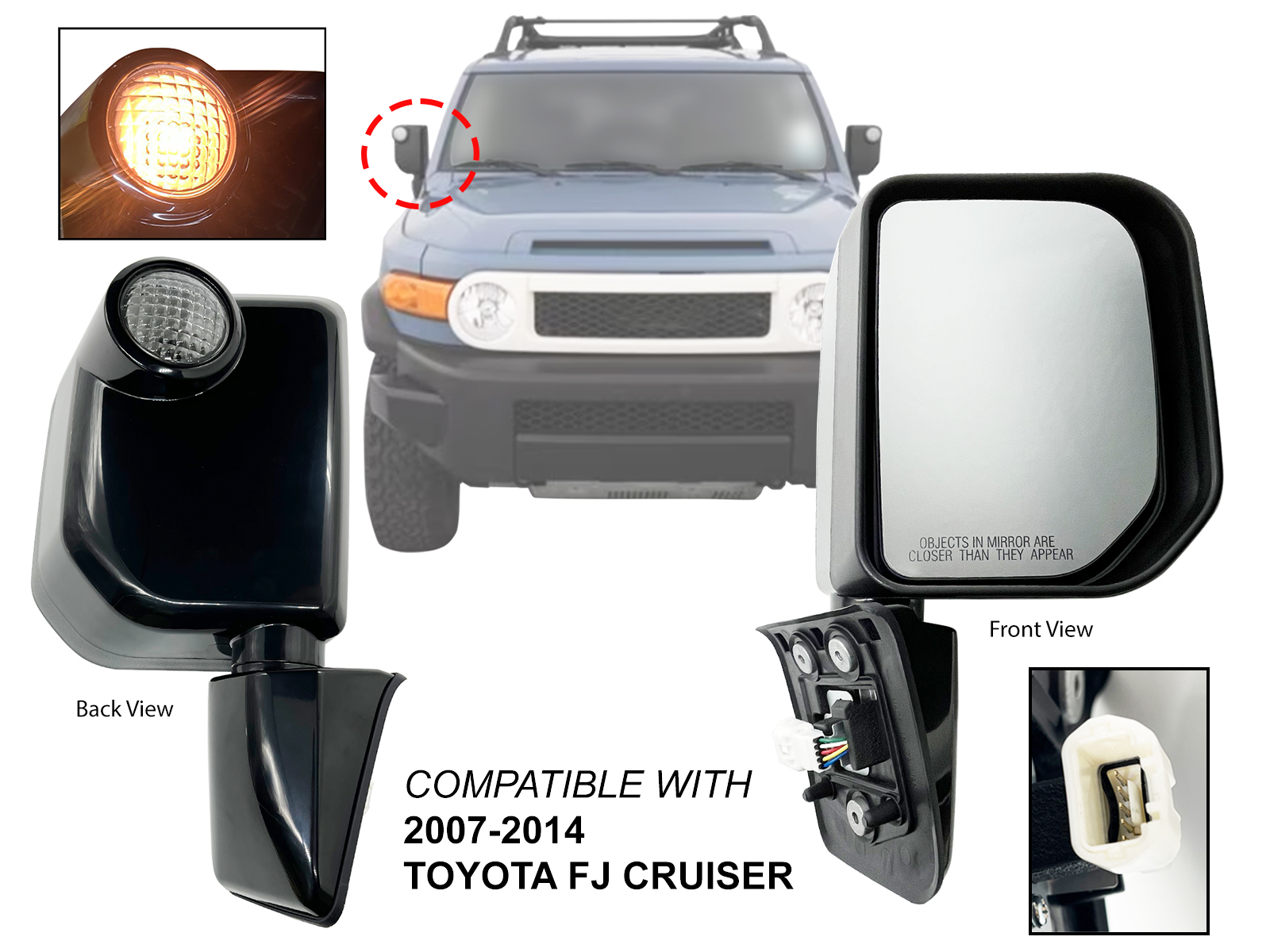 トヨタ 純正 FJ クルーザー アウタリヤビューミラー 右 【公式通販】