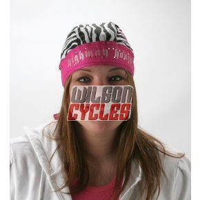 zan headgear womens highway honeys zebra skull f