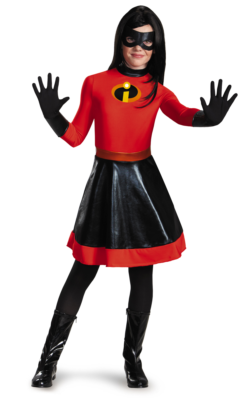 Violet Girls Teen The Incredibles Superhero Classic Halloween Costume